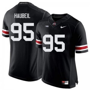 NCAA Ohio State Buckeyes Men's #95 Blake Haubeil Black Nike Football College Jersey MXL2445XX